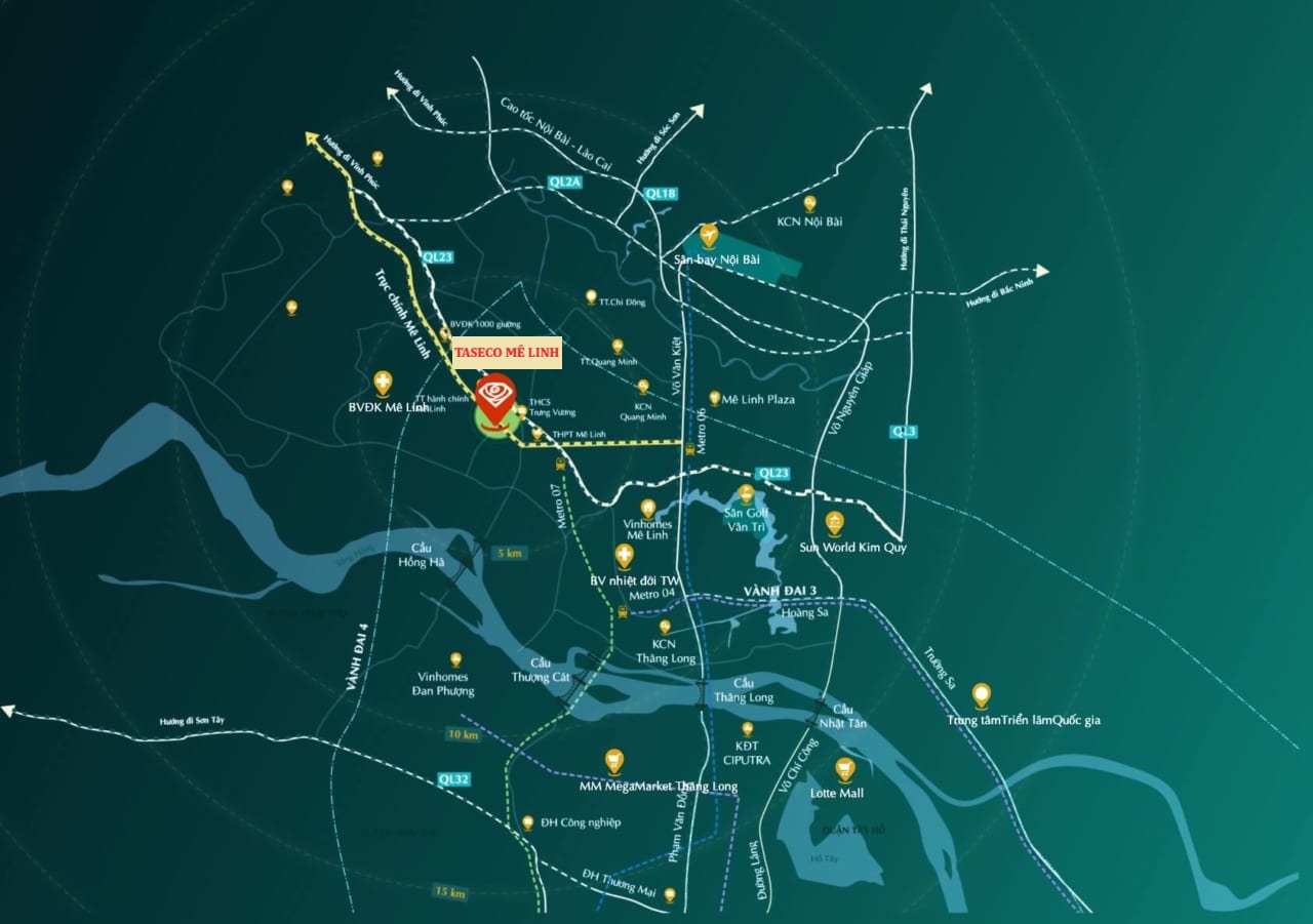vị trí dự án taseco Bắc Ninh Bắc Ninh